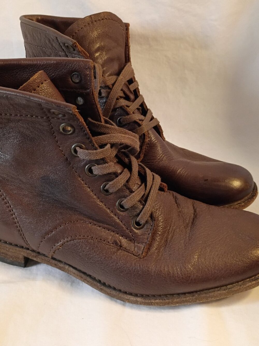 FRYE Womens' Carson Lace-up Brown Ankle Boots Sz 7.5 B